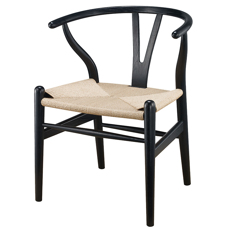 Wooden Wishbone Chair Hans Wegner Y Chair Solid Ash Wood Dining Room Furniture Luxury Dining Chair Armchair Classic Design