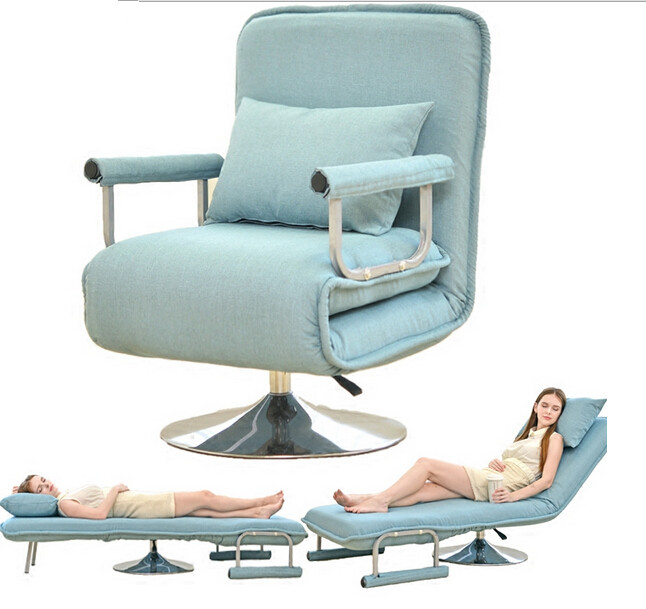 Convertible Sofa Bed 5 Position Folding Arm Chair Sleeper Leisure Recliner Lounge Couch Living Room Furniture Futon Armchair